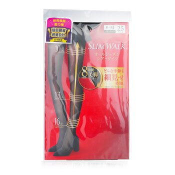 SlimWalk 骨盆支撐功能壓縮連褲襪-#黑色（尺碼：S-M） (Compression Pantyhose With Supporting Function For Pelvis - # Black (Size: S-M))