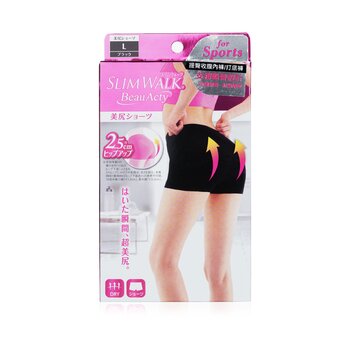SlimWalk 臀部運動短褲，#Black（尺碼：L） (Buttocks Shorts for Sports, #Black (Size: L))