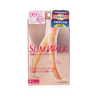SlimWalk 美腿彈力襪-#米色（尺碼：M-L） (Compression Stockings for Beautiful Legs - # Beige (Size:M-L))