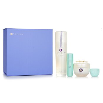 Tatcha Essence Bundle: The Essence Plumping Skin Softener 150ml + The Silk Cream 50ml + Water Cream 5ml + Texture Tonic 25ml (Essence Bundle: The Essence Plumping Skin Softener 150ml + The Silk Cream 50ml + Water Cream 5ml + Texture Tonic 25ml)