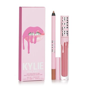 Kylie By Kylie Jenner 啞光唇膏套裝：啞光液體唇膏 3ml + 唇線筆 1.1g - #808 Kylie Matte (Matte Lip Kit: Matte Liquid Lipstick 3ml + Lip Liner 1.1g - # 808 Kylie Matte)