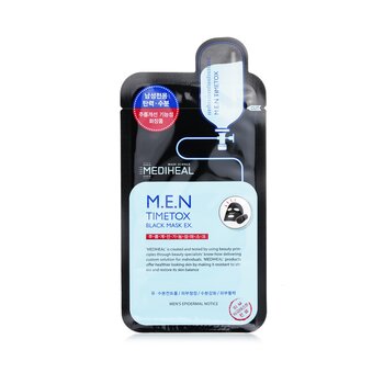 Mediheal 魅男特強保濕抗皺黑面膜 (M.E.N Timetox Black Mask EX.)