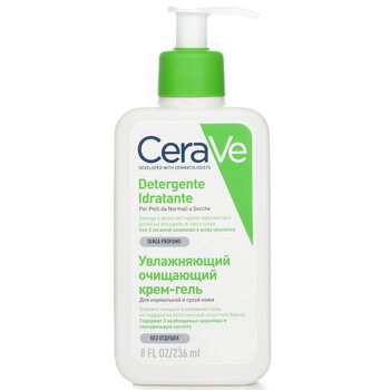 CeraVe 適合中性至乾性皮膚的保濕潔面乳（帶泵） (Hydrating Cleanser For Normal to Dry Skin (With Pump))