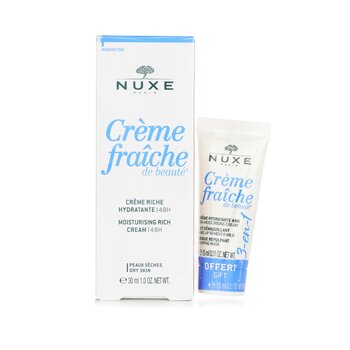 Nuxe Creme Fraiche De Beaute 48HR 保濕豐盈面霜禮品套裝（適合乾性至極度肌膚，甚至敏感肌膚） (Creme Fraiche De Beaute 48HR Moisturising Rich Cream Gift Set (For Dry To Very Skin, Even Sensitive))