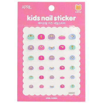 四月兒童指甲貼 - # A022K (April Kids Nail Sticker - # A022K)