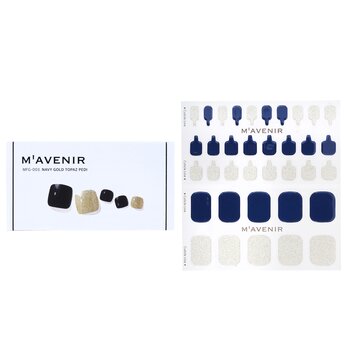 Mavenir 指甲貼 - # Navy Gold Topaz Pedi (Nail Sticker (Blue) - # Navy Gold Topaz Pedi)