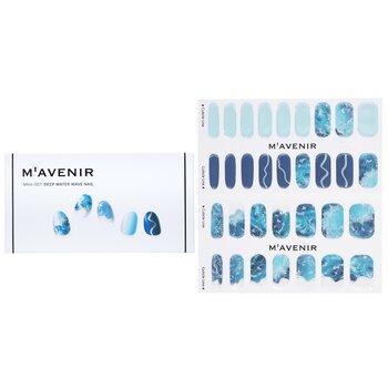 Mavenir 美甲貼-#深水波浪美甲 (Nail Sticker (Blue) - # Deep Water Wave Nail)