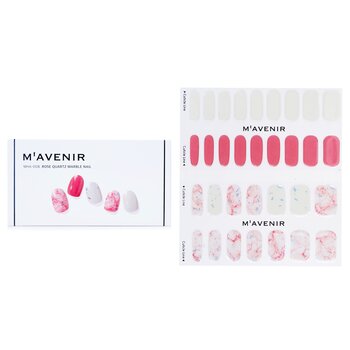 Mavenir 指甲貼-#粉晶石紋指甲 (Nail Sticker (Pink) - # Rose Quartz Marble Nail)