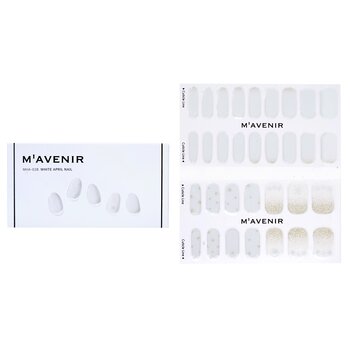 Mavenir 美甲貼-#白四月美甲 (Nail Sticker (White) - # White April Nail)