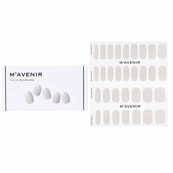 Mavenir 指甲貼-#淡米色指甲 (Nail Sticker (White) - # Pale Beige Nail)