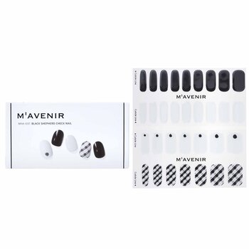 Mavenir 指甲貼 - # Black Shepherd Check Nail (Nail Sticker (White) - # Black Shepherd Check Nail)