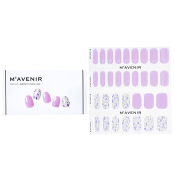 Mavenir 美甲貼-#紫晶貝殼美甲 (Nail Sticker (Purple) - # Amethyst Shell Nail)