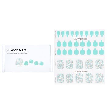 Mavenir 指甲貼-#貝殼玉足 (Nail Sticker (Blue) - # Shell With Jade Pedi)