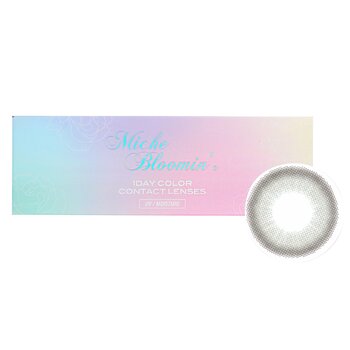 Miche Bloomin Iris Glow 1 天彩色隱形眼鏡（506 蛋白石灰） - - 2.50 (Iris Glow 1 Day Color Contact Lenses (506 Opal Gray) - - 2.50)