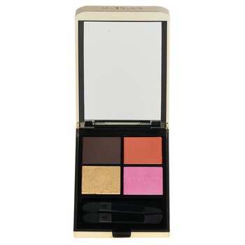 Guerlain Ombres G 眼影四色 4 色（多效、高色、長效）- # 555 Metal Betterfly (Ombres G Eyeshadow Quad 4 Colours (Multi Effect, High Color, Long Wear) - # 555 Metal Betterfly)