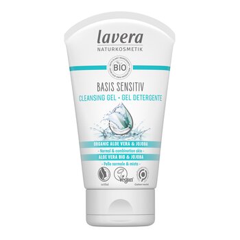 Lavera Basis Sensitiv 潔面凝膠 - 有機蘆薈和荷荷巴油（適合中性和混合性皮膚） (Basis Sensitiv Cleansing Gel - Organic Aloe Vera & Jojoba (For Normal & Combination Skin))