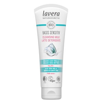 Lavera Basis Sensitiv 潔面乳 - 有機蘆薈和有機乳木果油（適合乾性和敏感性皮膚） (Basis Sensitiv Cleansing Milk - Organic Aloe Vera & Organic Shea Butter (For Dry & Sensitive Skin))