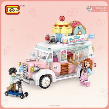 Loz LOZ Mini Blocks - 甜點車 (LOZ Mini Blocks - Dessert Cart Building Bricks Set)