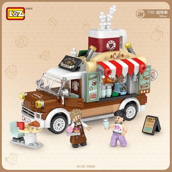 Loz LOZ Mini Blocks - 咖啡車 (LOZ Mini Blocks - Coffee Car Building Bricks Set)