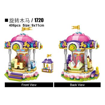 Loz LOZ夢幻遊樂園系列-旋轉木馬 (LOZ Dream Amusement Park Series - Carousel Building Bricks Set)