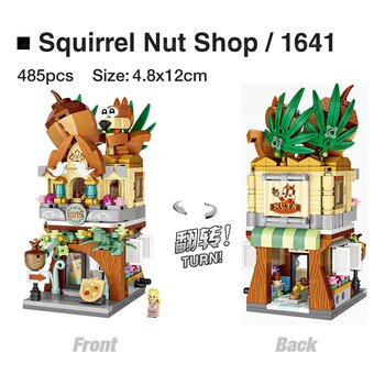Loz LOZ街拍系列-松鼠堅果店 (LOZ Street Series - Squirrel Nut Shop Building Bricks Set)