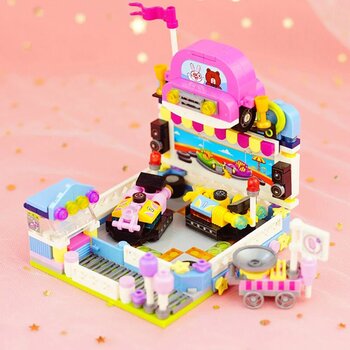 Loz LOZ夢幻遊樂園系列-碰碰車 (LOZ Dream Amusement Park Series - Bumper Car Building Bricks Set)