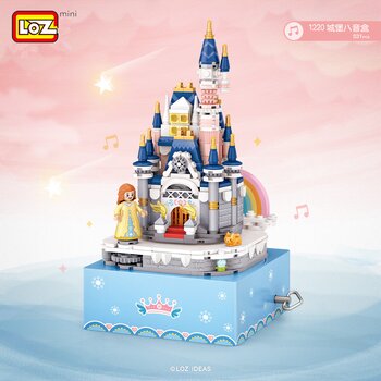 Loz LOZ Creator - 公主城堡旋轉音樂盒 (LOZ Creator - Princess Castle Rotating Music Box Building Bricks Set)