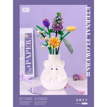 Loz LOZ Mini Blocks - Eternal Flower II 紫花束 (LOZ Mini Blocks - Eternal Flower II Purple Boquet Building Bricks Set)