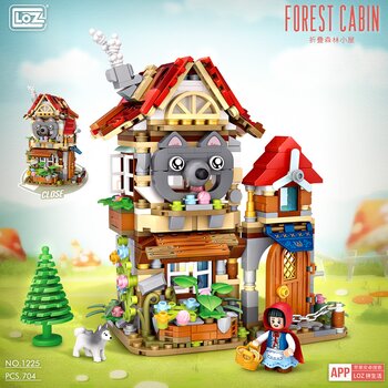 Loz LOZ 迷你積木 - 森林小屋 (LOZ Mini Blocks - Forest Cabin Building Bricks Set)