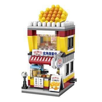 Loz LOZ Mini Blocks - 港式蛋仔店 (LOZ Mini Blocks - Hong Kong Style Egg Waffle Shop Building Bricks Set)