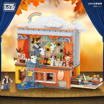 Loz LOZ Mini Block - 兔子彼得劇院 (LOZ Mini Block - The Rabbit Peter Theater Building Bricks Set)