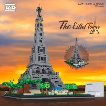 Loz LOZ Ideas Mini Block - 愛飛兒塔 (LOZ Ideas Mini Block - Ai Feier Tower Building Bricks Set)