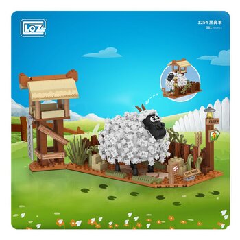 Loz LOZ迷你積木農場系列-小肥羊 (LOZ Mini Blocks Farm Series - Little Sheep Building Bricks Set)