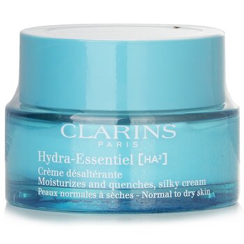 Clarins Hydra-Essentiel [HA²] 滋潤和淬火絲滑霜 - 中性至乾性皮膚 (Hydra-Essentiel [HA²] Moisturizes & Quenches Silky Cream - Normal to Dry Skin)