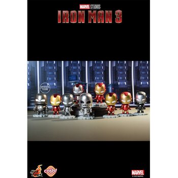 Hot Toy 鋼鐵俠3-鋼鐵俠Cosbi搖頭娃娃合集（個別盲盒） (Iron Man 3 - Iron Man Cosbi Bobble-Head Collection (Individual Blind Boxes))