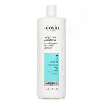 Nioxin Density System 3 Scalp Therapy Conditioner (Colored Hair, Light Thinning, Color Safe)