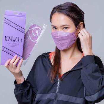 V Caresee Rock & Roll KF94 Certified  Medical Face 3D Mask for Adults KMnO4 Violet Individual package (10pcs)