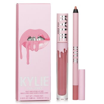 Kylie By Kylie Jenner 絲絨唇妝組合:唇彩 3毫升+ 唇線筆 1.1克 -  # 705 Charm (Velvet Lip Kit: Liquid Lipstick 3ml + Lip Liner 1.1g - # 705 Charm)