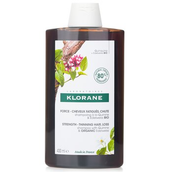 Klorane 奎寧和有機雪絨花洗髮露（增強稀疏頭髮） (Shampoo With Quinine & Organic Edelweiss (Strength Thinning Hair))