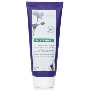 Klorane 有機矢車菊花精護髮素 （抗黃灰色金髮） (Conditioner With Organic Centaury (Anti Yellowing Gray Blonde Hair))