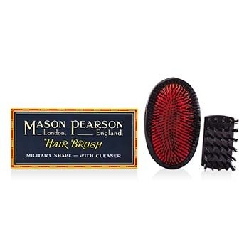 Mason Pearson 硬豬鬃梳 - 超大號軍用純豬鬃髮梳 ( Dark Ruby ) (Boar Bristle - Large Extra Military Pure Bistle Large Size Hair Bush (Dark Ruby))