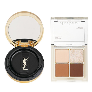 Yves Saint Laurent Yves Saint Laurent 明彩輕透亮肌氣墊粉底 - # B10 Porcelain 12g X Dasique 眼影盤 - # Under Eye Maker 7G (Yves Saint Laurent Touche Eclat Glow Pact Cushion - # B10 Porcelain 12g X Dasique Shadow Palette - # Under Eye Maker 7G)