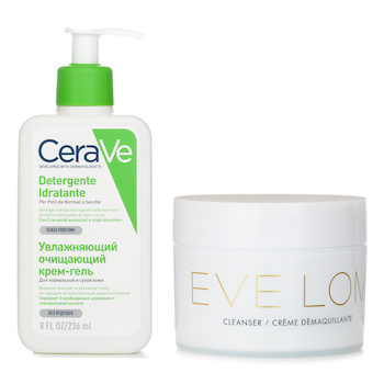 Eve Lom Eve Lom 潔面膏 236ml X CeraVe 溫和保濕潔膚露 中性至乾性肌膚適用 (有泵) 200ml (Eve Lom Cleanser 236ml X CeraVe Hydrating Cleanser For Normal to Dry Skin (With Pump) 200ml)