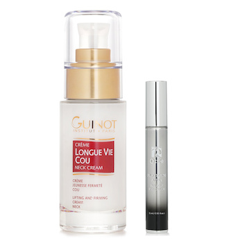 Guinot Guinot 護頸特效霜30ml X Ottie 白金煥光眼霜 15ml (Guinot Longue Vie Cou Firming Vital Neck Care30ml X Ottie Platinum Aura Roll Up Eye Cream 15ml)
