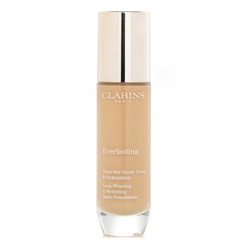 Clarins Everlasting 持久保濕啞緻粉底 - # 110N Honey（盒子輕微破損） (Everlasting Long Wearing & Hydrating Matte Foundation - # 110N Honey(Box Slightly Damaged))