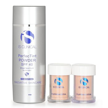 IS Clinical Perfectint 防曬粉SPF 40霜 (1刷子+2粉盒) (無盒裝) (Perfectint Powder SPF 40 Sunscreen Cream (1 Brush + 2 Cartridges) (Unboxed))