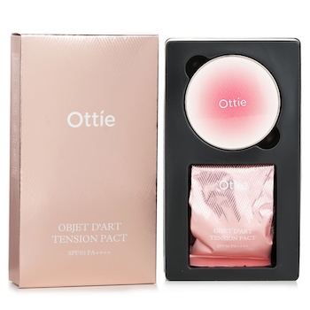 Ottie Objet D’art Tension 氣墊粉底 SPF50 PA++++ & 補充裝 # 23 Natural (Objet D’art Tension Pact SPF50 PA++++ & Refill  # 23 Natural)