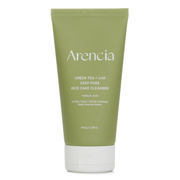 Arencia 綠茶 + LHA 深層淨化米糕清潔劑 (Green Tea + LHA Deep Pore Rice Cake Cleanser)